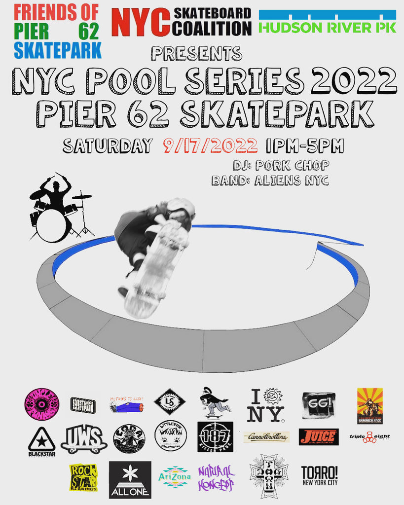 Video Coverage From The NYC Skateboard Coalition Pier 62 Skatepark Bowl Jam 2022